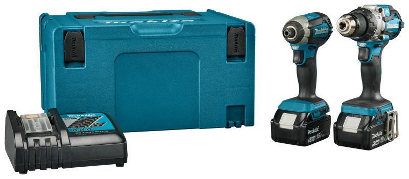Makita DLX2507TJ 18V Li-ion Accu Klopboor- /schroefmachine (DHP489)&Slagschroevendraaier (DTD153) Combiset (2x 5.0Ah Accu) In Mbox - Detailed view of the product