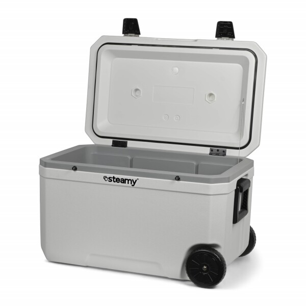 Steamy SCM70W Marine 70 Koelbox Op Wielen - 70L - Wit - Detailed view of the product