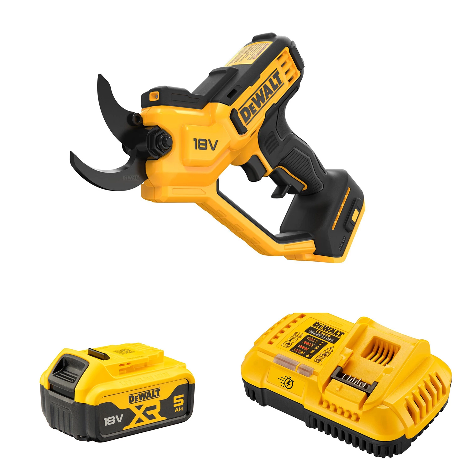 DeWALT DCMPP568P1 18V XR Li-Ion Accu Snoeischaar Set (1x 5.0Ah Accu) - 38mm