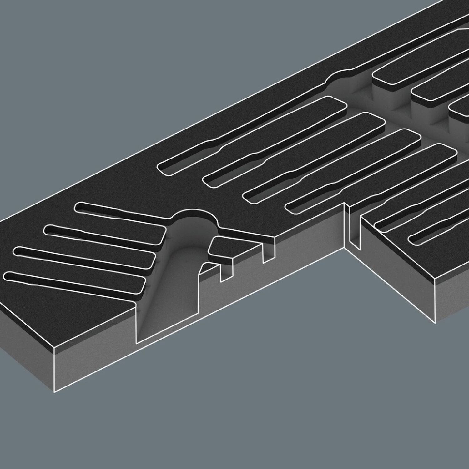 Wera 05150123001 11-delige 9733 6001 Joker Switch Set 1 Steek-/ringratelsleutelset In Schuimstof Inleg - 8-19mm thumbnail 3