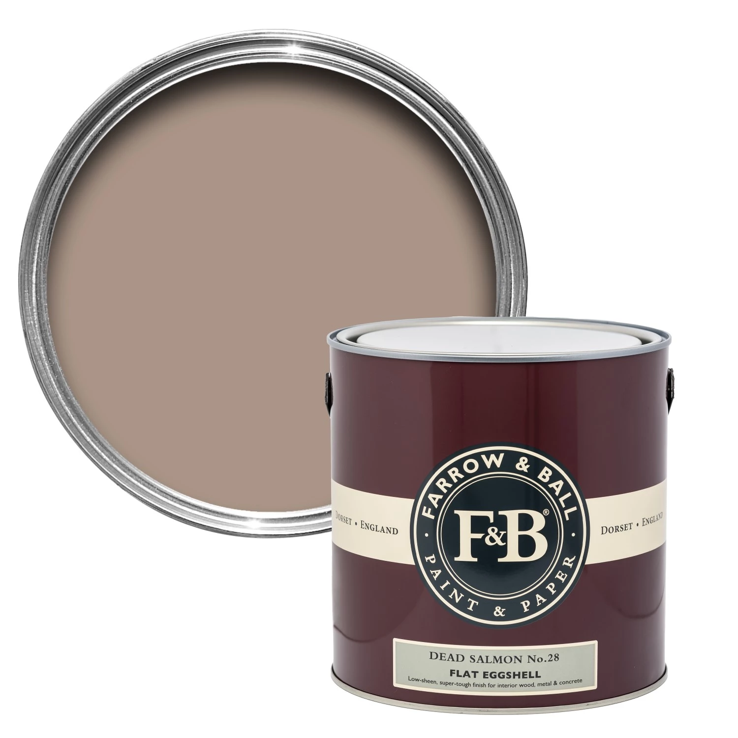 Farrow&Ball Flat Eggshell Dead Salmon No.28 - 750ml