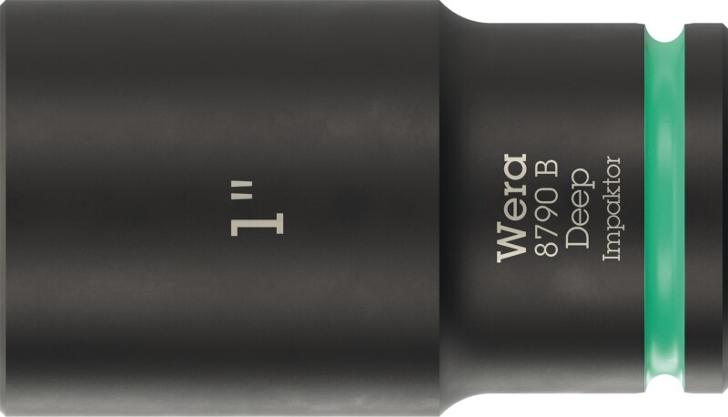 Wera 05005576001 8790 B Impaktor Deep Lange Krachtdop - 1"- Zeskant - 63 Mm