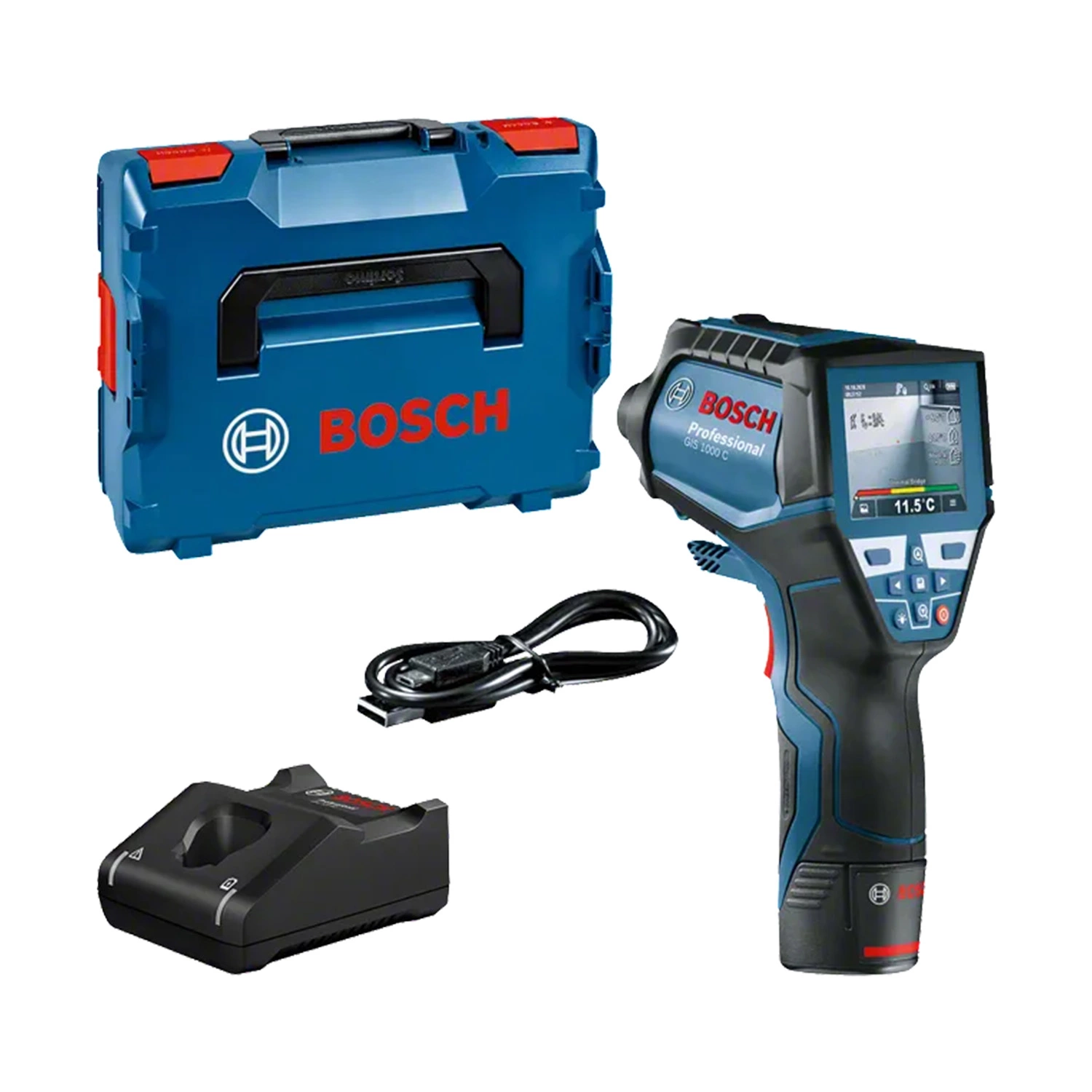 Bosch GIS 1000 C 10.8V Li-Ion Accu Thermodetector Set (1x 2.0Ah Accu) In L-Boxx afbeelding