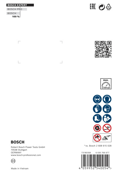 Bosch 2608900670 EXPERT X-LOCK Diamantschijf Multi Material 125 X 22,23 X 2,4 X 12mm - Detailed view of the product