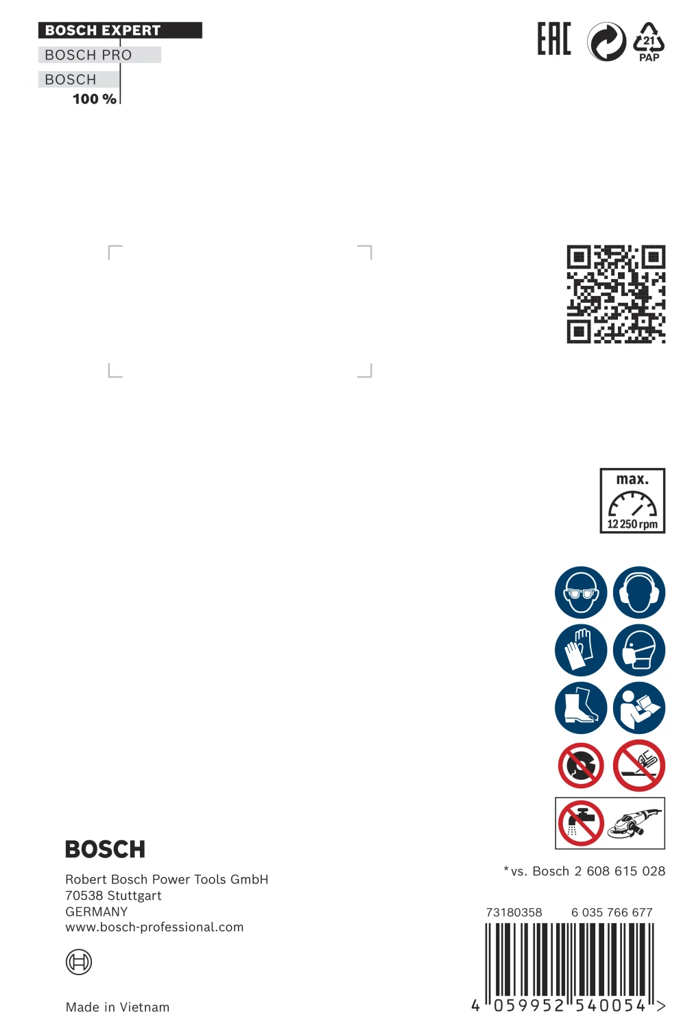 Bosch 2608900670 EXPERT X-LOCK Diamantschijf Multi Material 125 X 22,23 X 2,4 X 12mm thumbnail 3