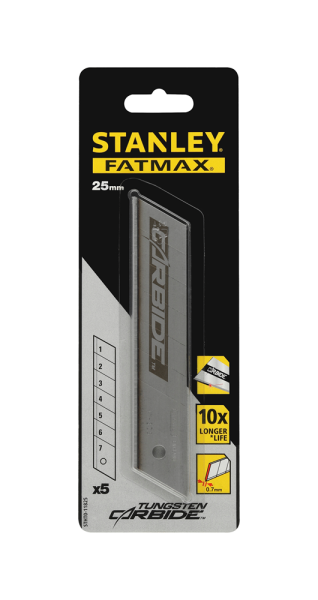 Stanley STHT0-11825 Carbide Reserve Afbreekmessen - 25mm (5st) - Detailed view of the product