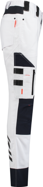 Workman 9004 STRETCH Worker Werkbroek P2S - Wit / Navy - Maat 54 (38/34) - Detailed view of the product