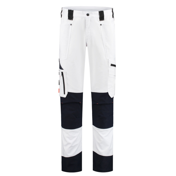 Workman 9004 STRETCH Worker Werkbroek P2S - Wit / Navy - Maat 54 (38/34) - Default image for the product
