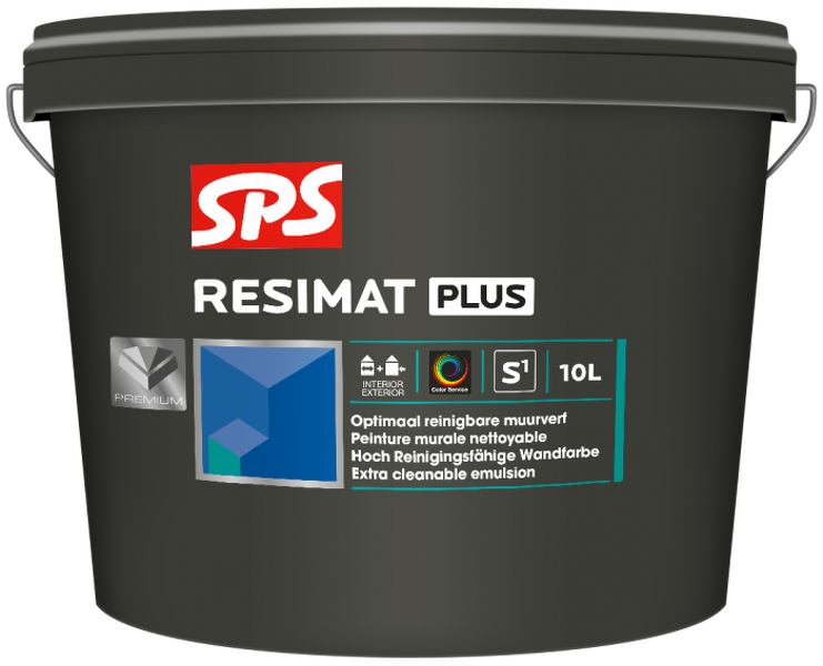 SPS Resimat Plus Muurverf Extra Mat 1 Liter