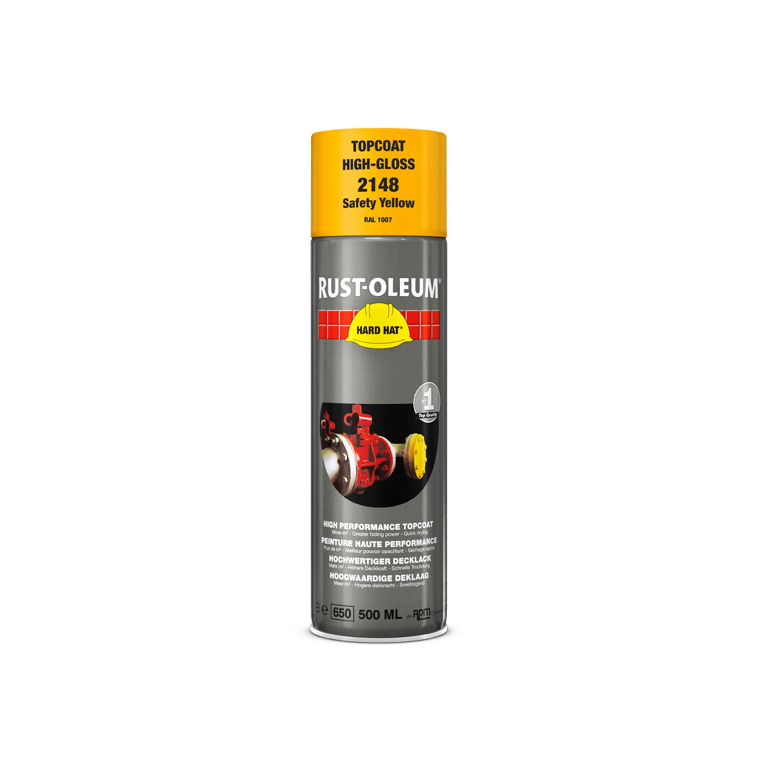 Rust-Oleum 2148 Hard Hat Spuitbus- RAL 1007 Narcissengeel - 0,5L