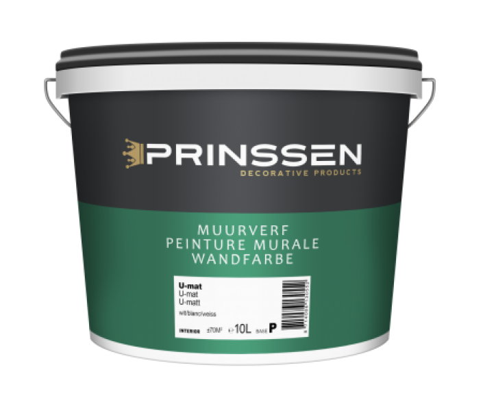 prinssen u-mat wit 10 ltr