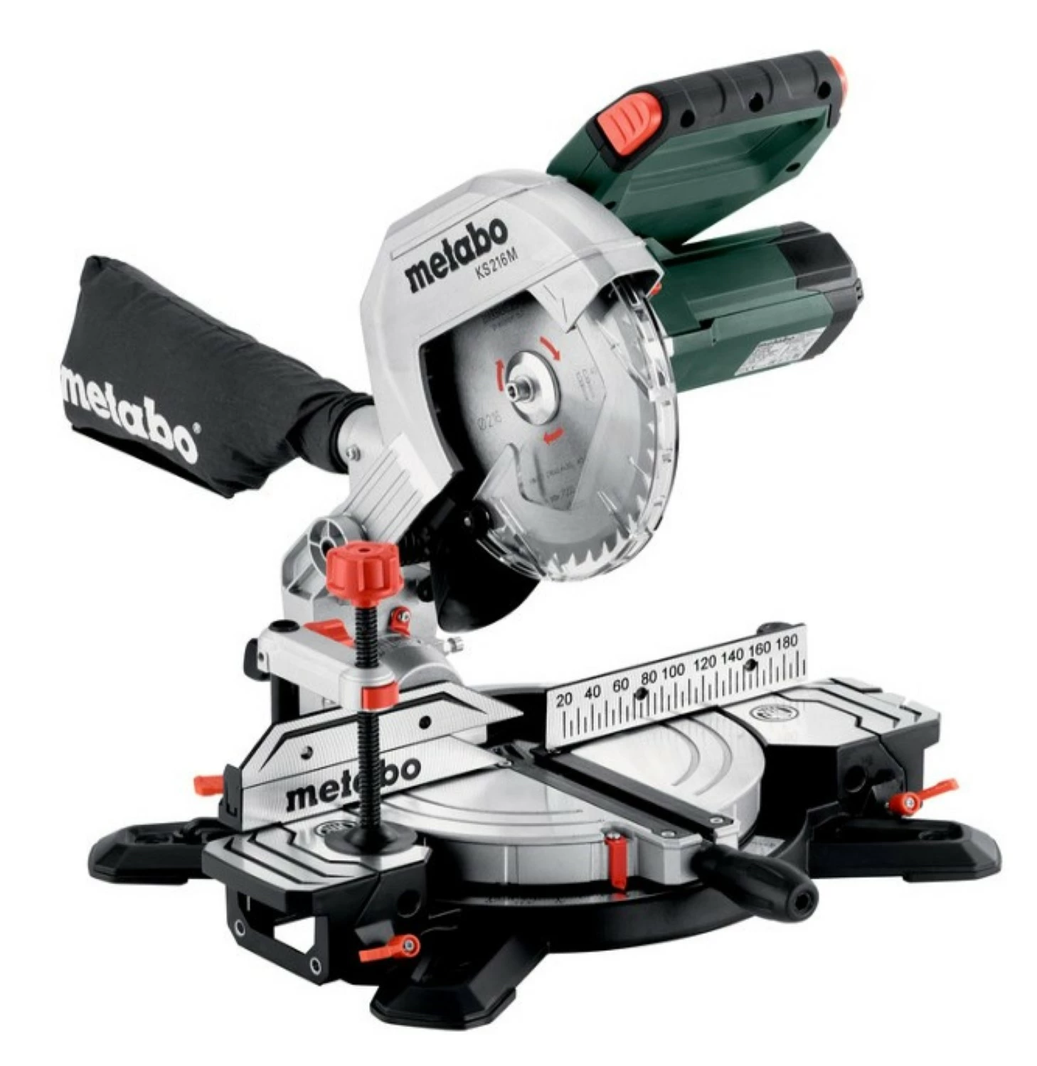 Metabo Afkortzaag KGS 216 M met trekfunctie | nieuwste model + KSU 251 onderstel - 691213000