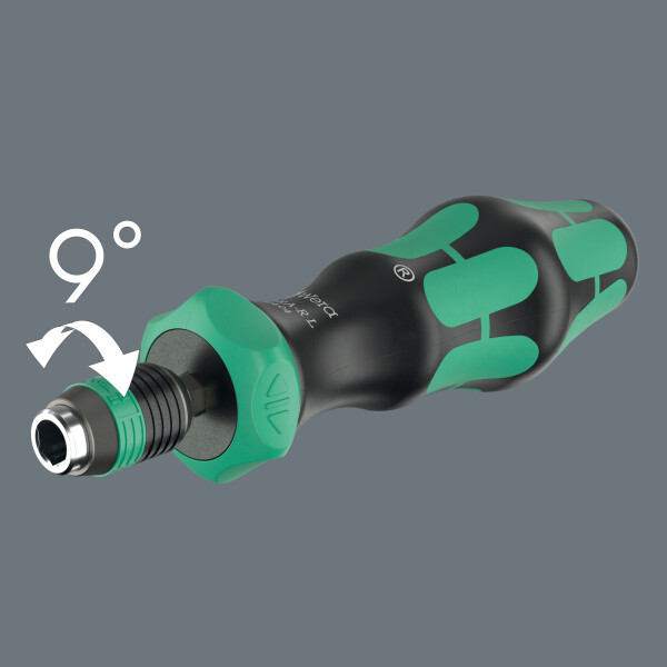 Wera 05051494001 838 RA-R L Bithandhouder - 1/4"- 140mm - Met Ratelfunctie - Detailed view of the product