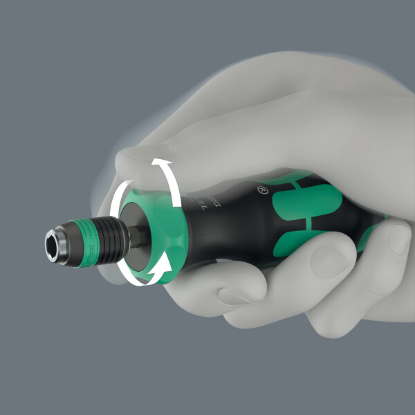 Wera 05051494001 838 RA-R L Bithandhouder - 1/4"- 140mm - Met Ratelfunctie - Detailed view of the product