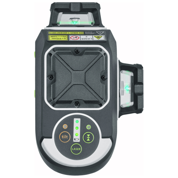 Laserliner MasterPlane-Laser 3G Pro 360° Kruislijnlaser Set In L-boxx - 3 Lijnen - Groen - 3x 55m - IP64 - Detailed view of the product