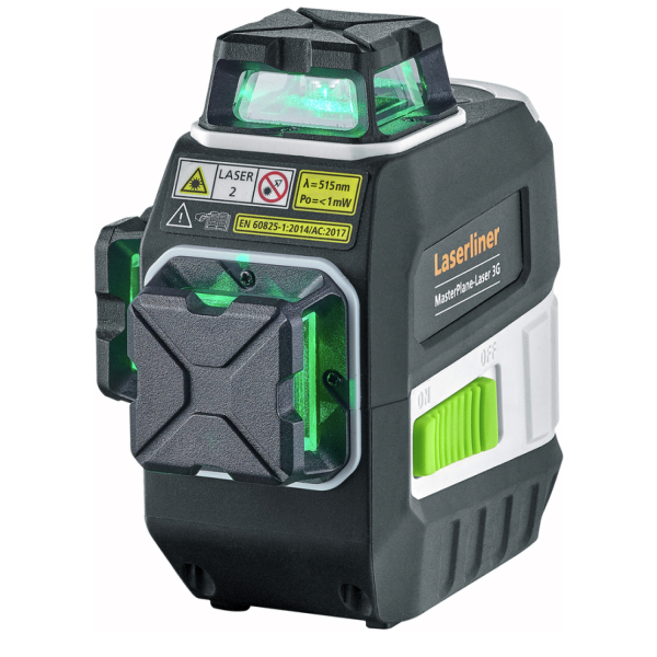 Laserliner MasterPlane-Laser 3G Pro 360° Kruislijnlaser Set In L-boxx - 3 Lijnen - Groen - 3x 55m - IP64 - Detailed view of the product