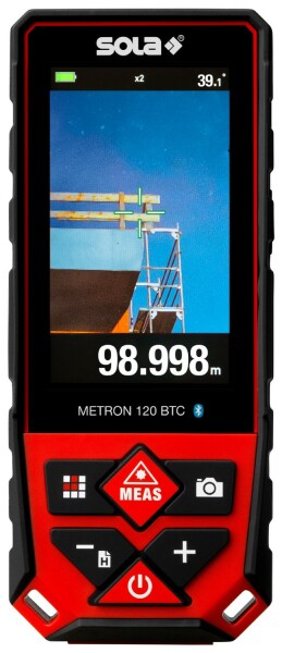 Sola METRON 120 BTC Afstandsmeter In Tas - Bluetooth - 120m - IP65 - Detailed view of the product