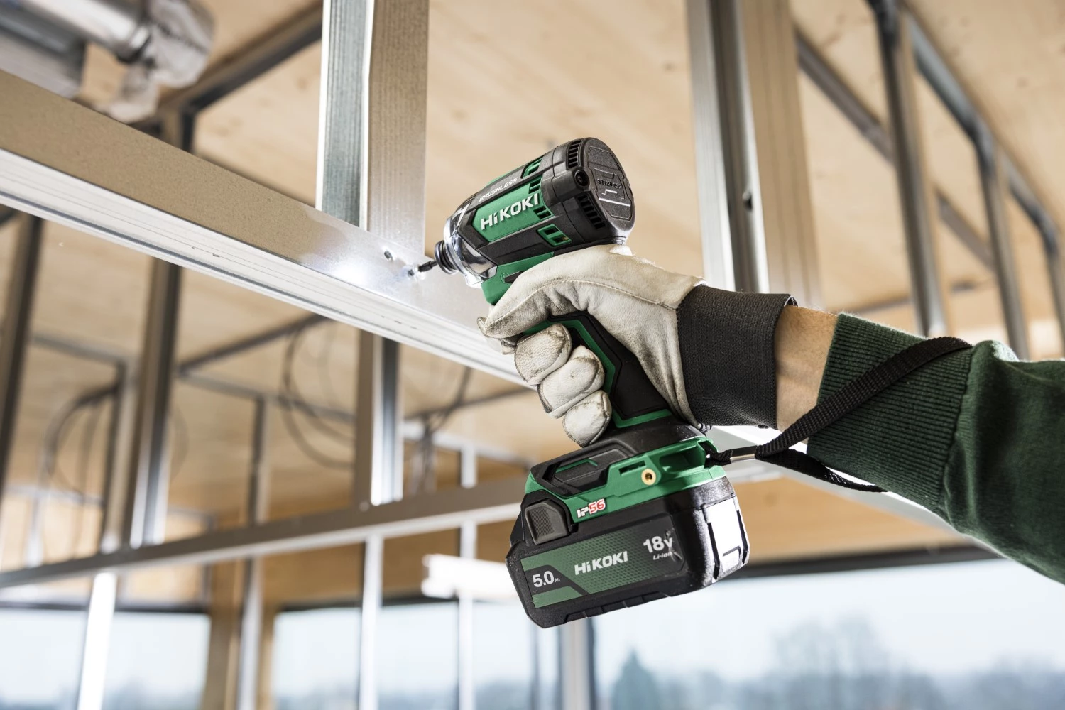 HiKOKI WH18DC W2Z Accu Slagschroevendraaier 1/4"18V - BL - 210 Nm - IP56 - MV - EXCLUSIVE In HSC II thumbnail 4