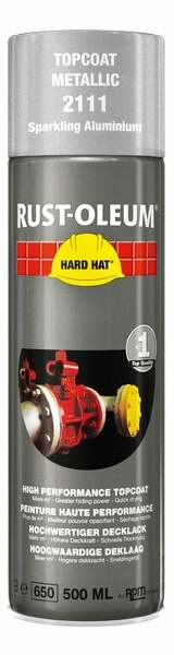 Rust-Oleum Hard Hat 2111 - Fonkelend Aluminium - 0,5L - Detailed view of the product