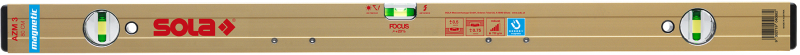 Sola AZM 3 180 Aluminium Waterpas - Magnetisch - 1800mm - Detailed view of the product