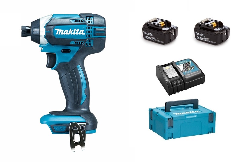 Makita DTD152RTJ 18V Li-Ion Accu Slagschroevendraaier Set (2x 5.0Ah Accu) In Mbox EAN: 88381813679