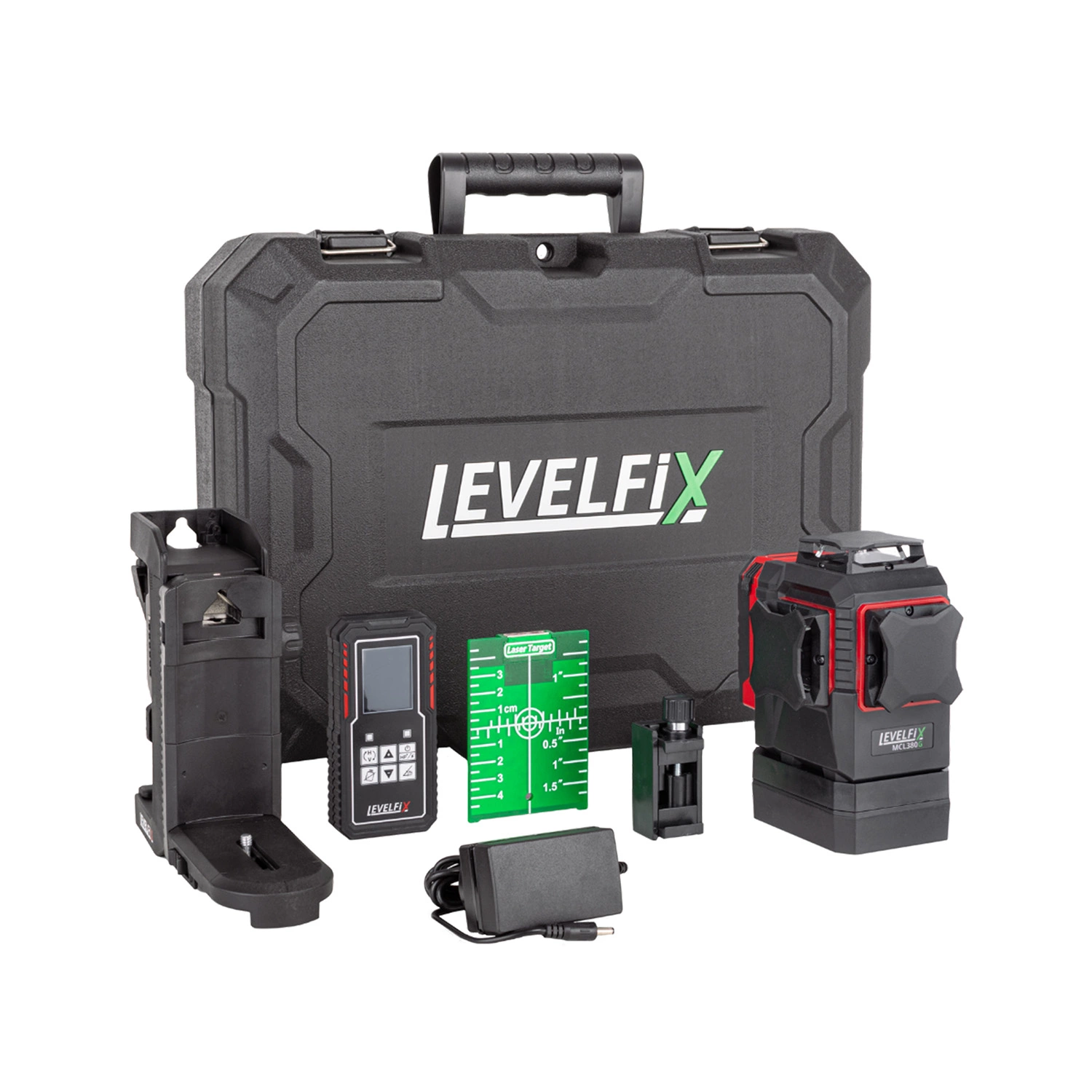 Levelfix MCL380G 360° Kruislijnlaser - 3 Lijnen - Groen - 40m - IP65