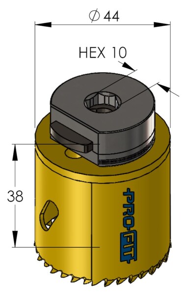 ProFit 09051044 BiMetal Plus Gatzaag 44mm - Detailed view of the product