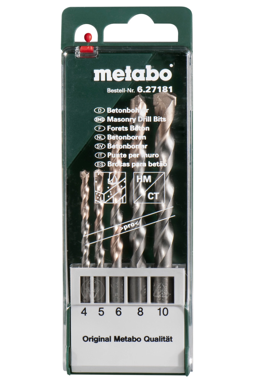 Metabo 627181000 5 Delige PRO Betonboren Set In Cassette