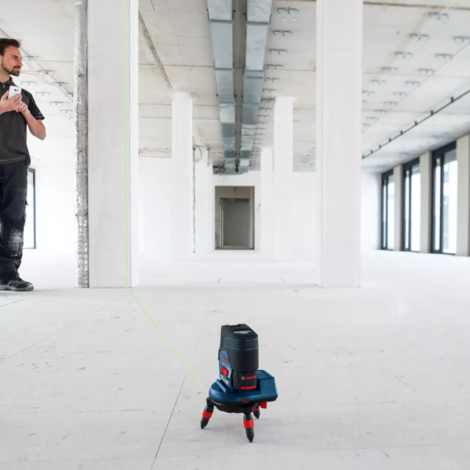 Bosch RM3 Houder Laser - 120 X 135mm + RC 2 Afstandsbediening thumbnail 2