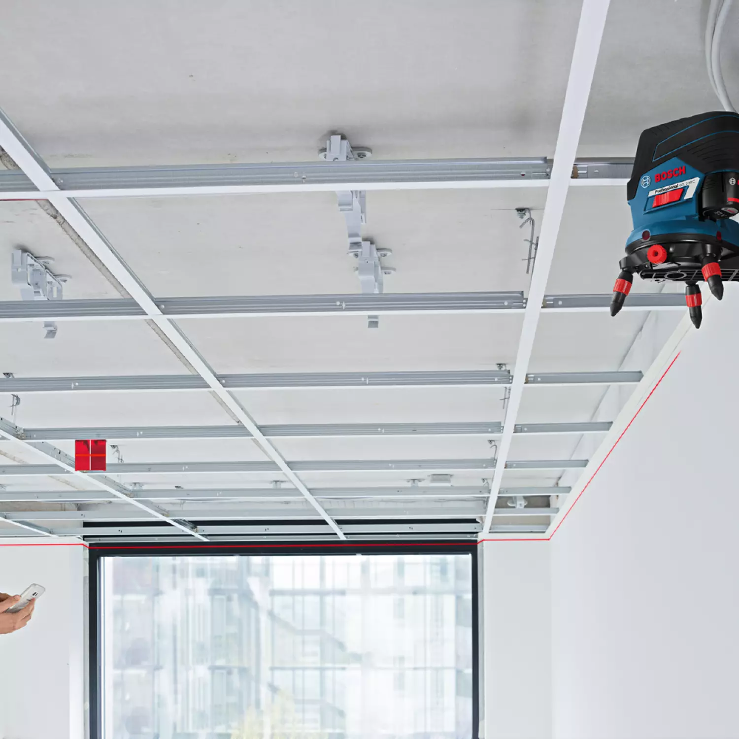 Bosch RM3 Houder Laser - 120 X 135mm + RC 2 Afstandsbediening thumbnail 4