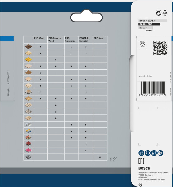 Bosch 2608837747 Cirkelzaagblad - 140 X 20 X 30T - Staal - Detailed view of the product
