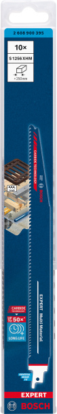 Bosch 2608900395 EXPERT Reciprozaagblad S1256XHM - Multi Materiaal (10st) - Detailed view of the product