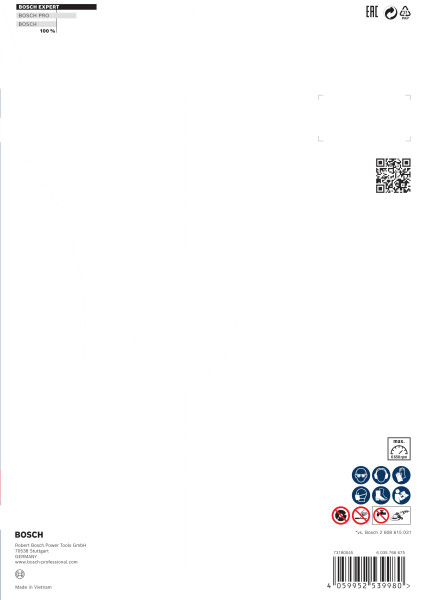 Bosch 2608900663 EXPERT Diamantdoorslijpschijf - Multi Materiaal - 230x22,23x2,4x15mm - Detailed view of the product