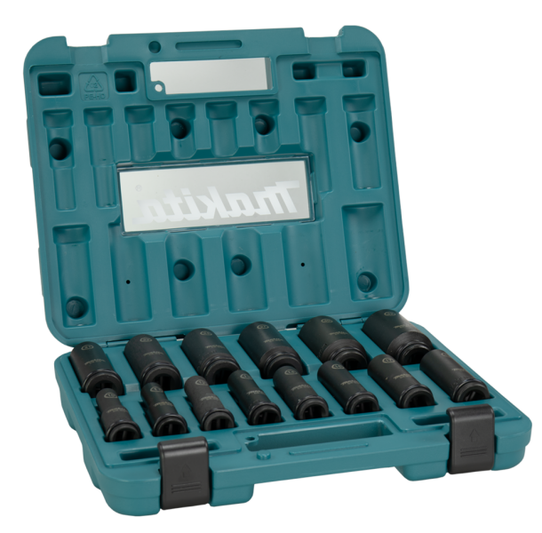 Makita E-16586 Impact Black Krachtdoppenset - 14-delig - 1/2'' - Detailed view of the product