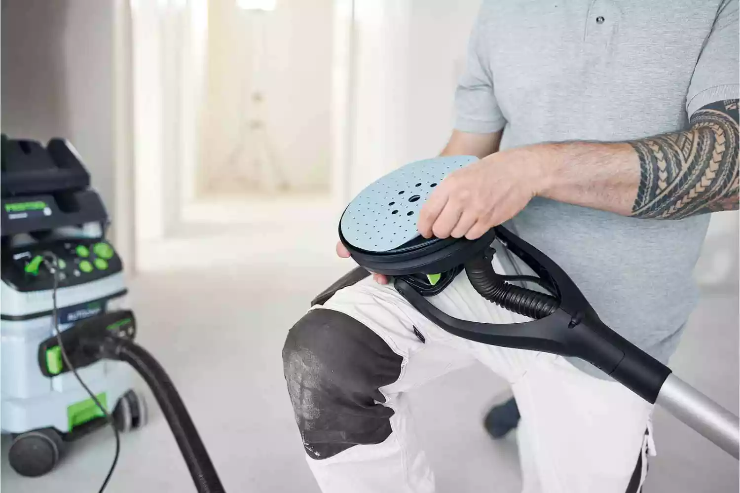 Festool LHS 2-M 225 EQ PLANEX 400W Langnek Schuurmachine In Transporttas thumbnail 3