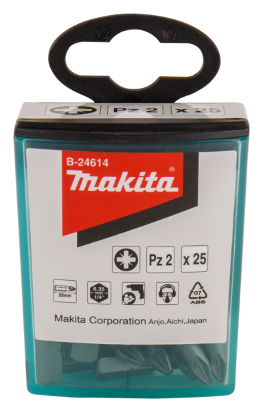 Makita B-24614 Schroefbit PZ2x25mm (25 St) - Detailed view of the product