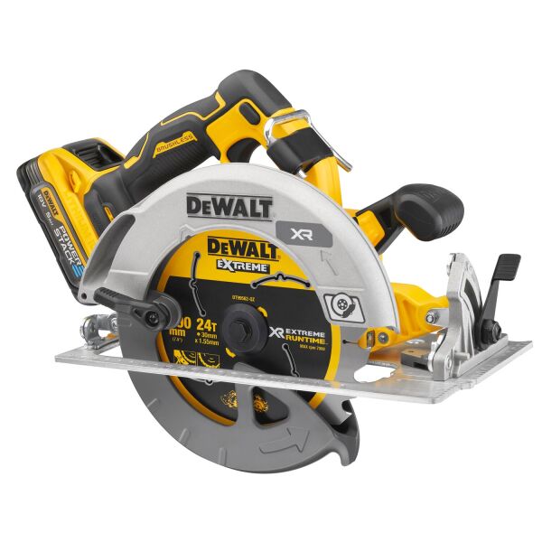 DeWALT DCS573H2T-QW 18V Li-ion XR Accu Cirkelzaag Set (2x POWERSTACK 5.0Ah) In TSTAK - 190mm - Detailed view of the product
