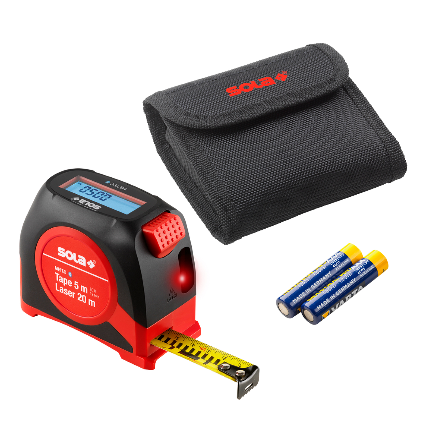 Sola METEC Digitale Rolmaat Met Laserafstandsmeter - 5m X 19mm thumbnail 2