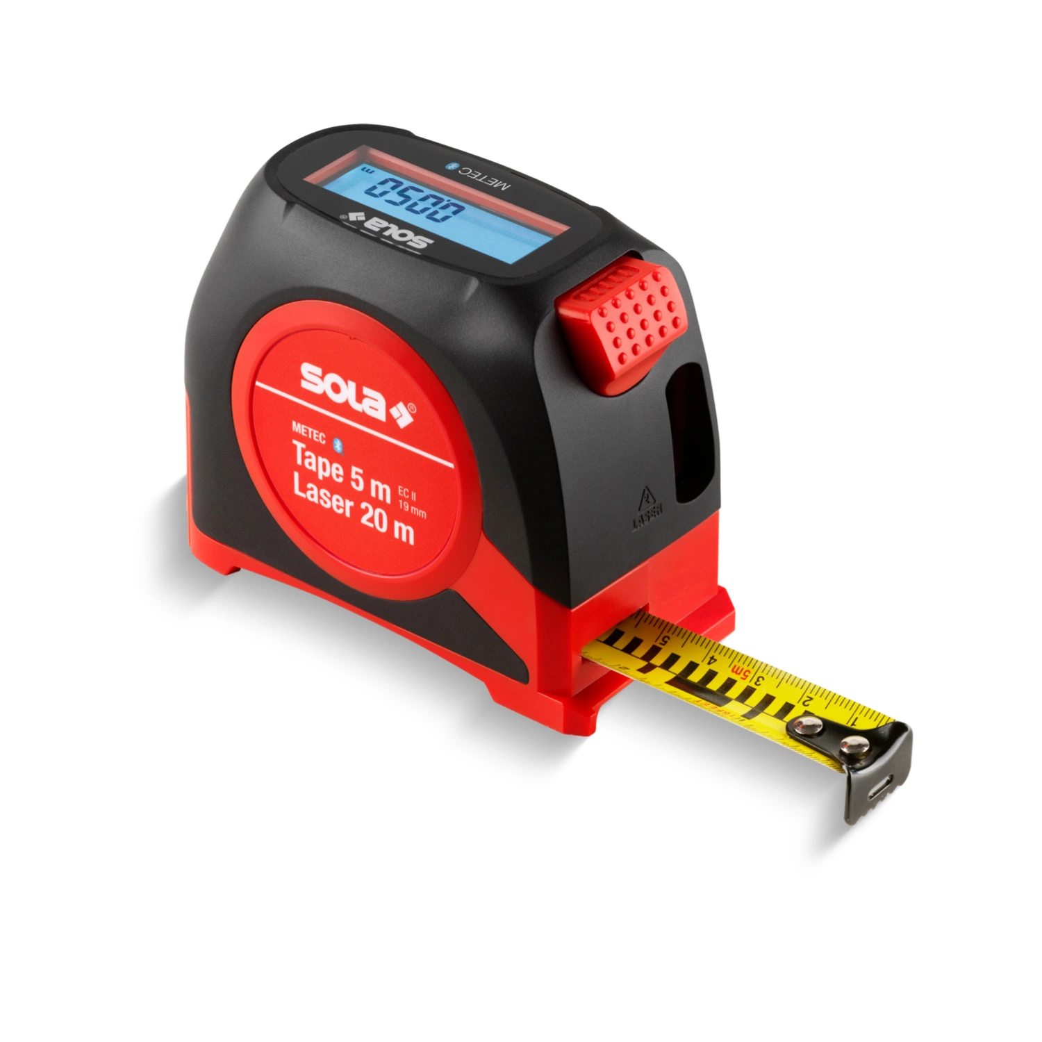 Sola METEC Digitale Rolmaat Met Laserafstandsmeter - 5m X 19mm