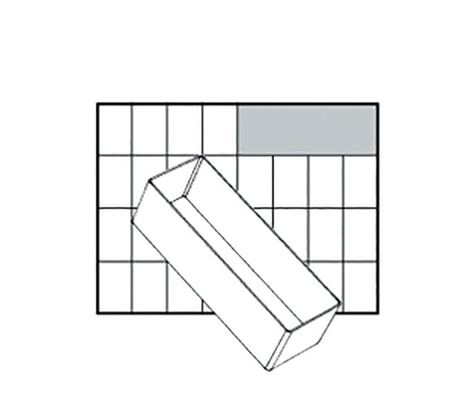 Raaco 114592 A8-2 Inzetbakje - 55 X 157 X 47mm