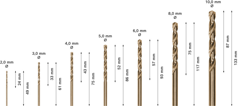 Bosch 2608589295 Mini X-Line 7 Delige HSS-G Metaalborenset - Detailed view of the product
