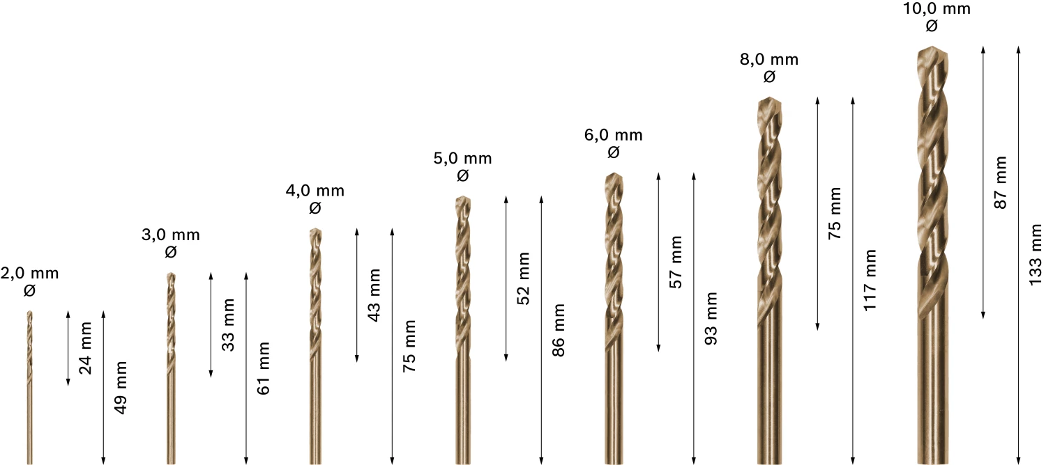 Bosch 2608589295 Mini X-Line 7 Delige HSS-G Metaalborenset thumbnail 4