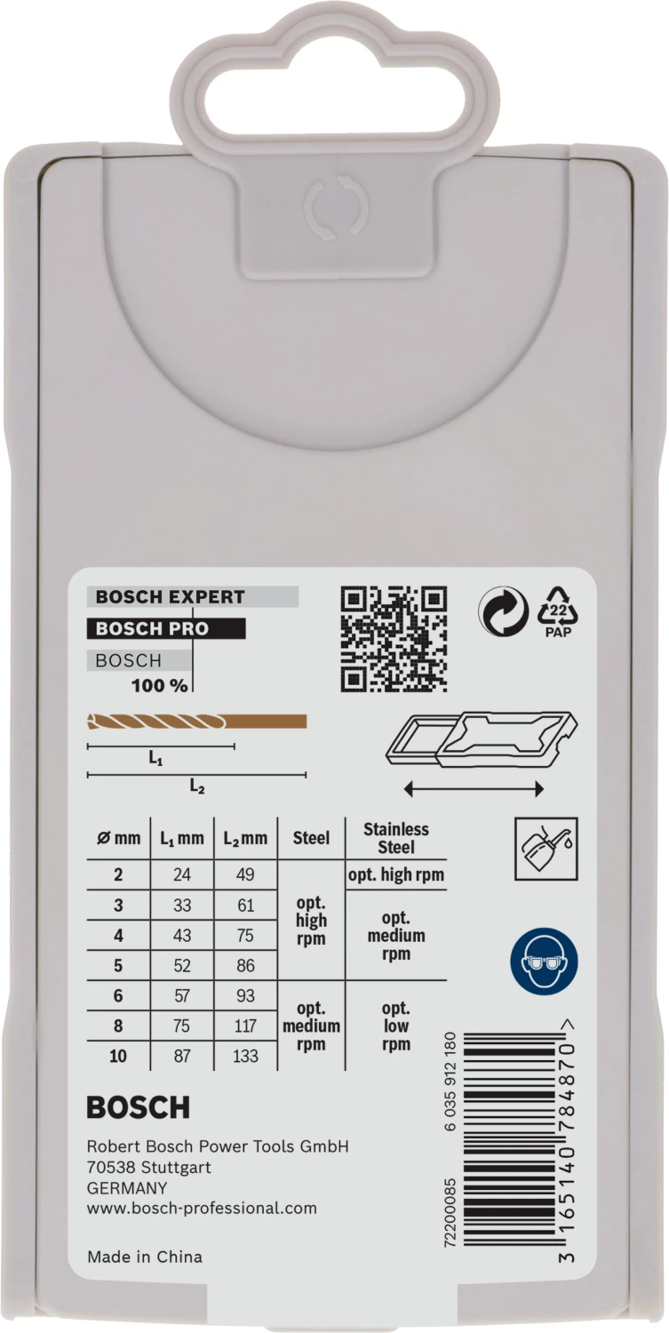 Bosch 2608589295 Mini X-Line 7 Delige HSS-G Metaalborenset thumbnail 3