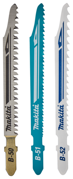 Makita B-06292 3 Delig Decoupeerzaagblad Set - Hout / Metaal - Detailed view of the product