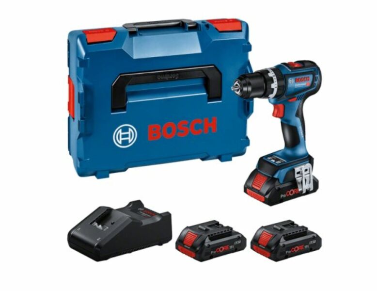 Bosch Blauw GSB 18V-90 C Accuklopboormachine | 3 x 4,0 ProCORE 18V accu + Snellader | In L-Boxx - 0615A5002W