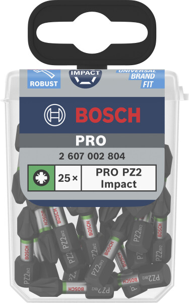 Bosch 2607002804 Impact 25-delige Bitset - 25mm - PZ2 - Default image for the product
