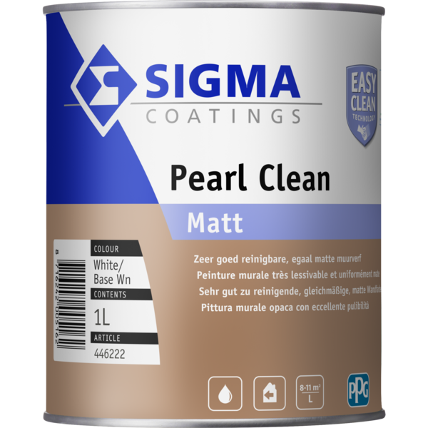 sigma sigmapearl clean matt donkere kleur 1 ltr