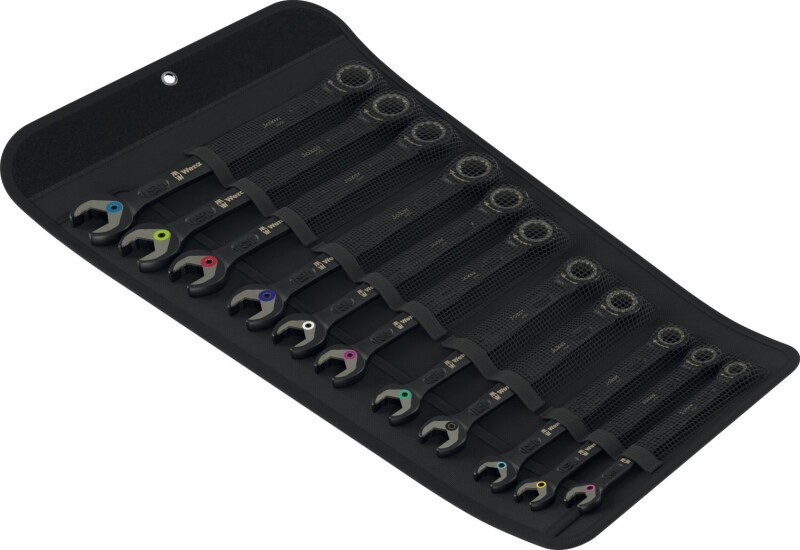 Wera 05020017001 11-delige 6000 Joker Black Edition 11 Set 1 Steek-ringratelsleutelset In Etui - 8-19mm