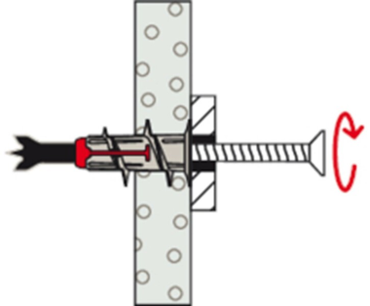 Fischer 545677 Zelfborende Gipsplaatplug DuoBlade - 44mm (40st) - Detailed view of the product
