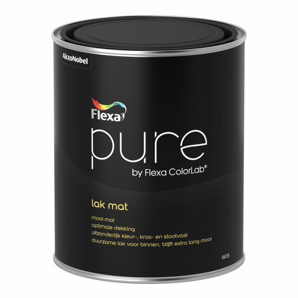 flexa pure lak mat wit 1 ltr